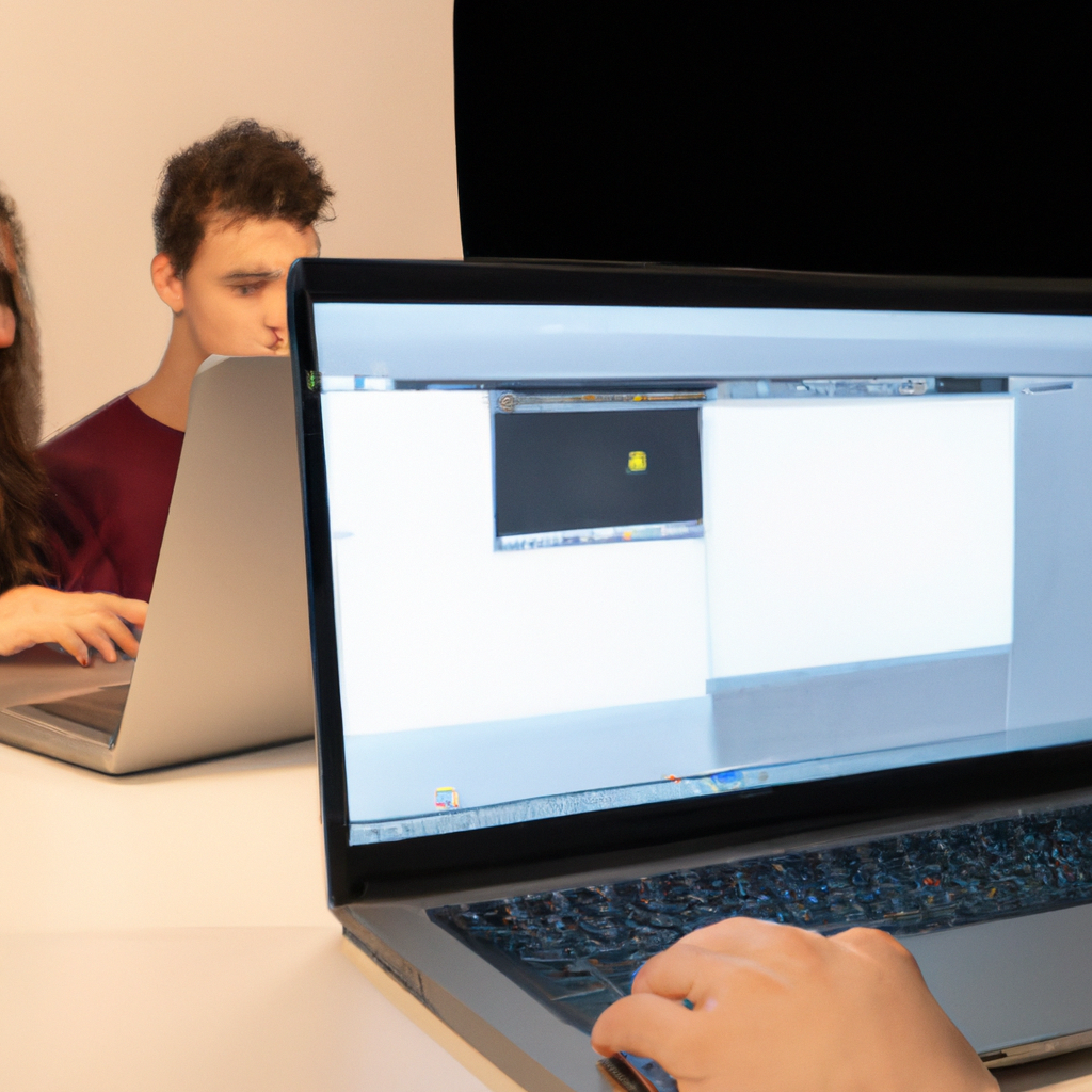 Alumnos editando video en estudio minimalista con Premiere y DaVinci en Argentina